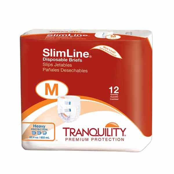 Tranquility Slimline Disposable Briefs Size Medium