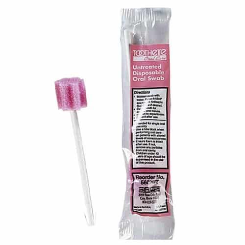 Sage Toothette Oral Swab with pink soft sponge